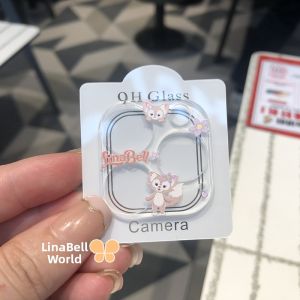 Transparent Tempered Glass Lens Sticker for Apple 17Promax Cartoon Klumy iPhone 14 15 16promax Full Cover Back Camera Protection Film Cinnamon Dog 13