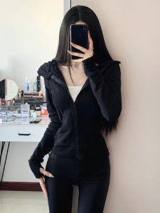 SUHUIQIAN | Spring New Slim-fit Hooded Zip Jacket