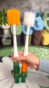 5 in 1 Bottle Cleaning Brush Multi-Functional Home Long Handle Tumbler Cup Brush Straw Cleaning