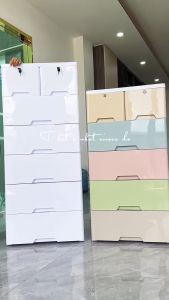 กว้าง50cmตู้เสื้อผ้าสีขาวแบบหลายชั้น วัสดุทำจากพลาสติกคุณภาพสูงเพิ่มความหนาพิเศษ 6ชั้น 5ชั้น4ชั้น3ชั้น