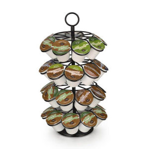 360° Rotating Nescafe Dolce Gusto Coffee Capsules Holder 36PCS Coffee Pods Holder Reusable Dolce Taste K cup Capsule Storage Stand Rack