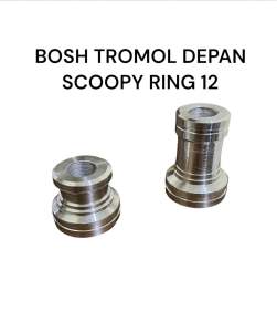BOSH TROMOL DEPAN SCOOPY RING 12 UPGRADE KE RING 14 16 17 BAHAN FULL ALUMINIUM CNC BERKUALITAS