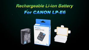 [KingMa] LP-E6 Half-Decoded 1960mAh Replacement Battery for CANON EOS Cameras and more using LPE6 / LP E6 / LP-E6 Type Batteries
