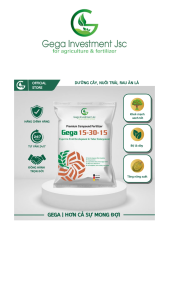Phân Bón Kích Hoa Chống Rụng Trái Tăng Đậu Trái Lớn Trái Nhanh Trái Ngọt Đẹp GEGA 15-30-15 250gr