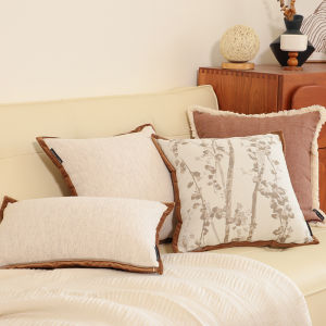 Vỏ Bọc Gối Phong Cách Trung Hoa Cổ Điển Không Có Lõi Vỏ Bọc Gối Sofa Phòng Khách Vỏ Bọc Gối Đệm Tròn Bằng Vải Polyester