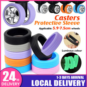 8Pcs Luggage Wheels Silicone Protector Cover for Most Luggage Chair Roller Reduce Noise Anti-shock Protect your luggage wheels Suitcase Wheels Protection Cover
