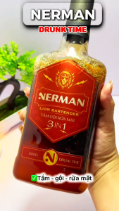 Sữa Tắm Gội 3in1 Nerman Lion Bartender - Drunk Time 600g – Đậm Chất Cá Tính Sạch Sâu Thơm Lâu