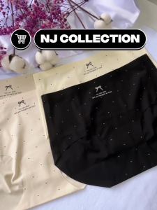 NJ COLLECTION Seamless Mid Waist Underwear Women 2/3/5pcs Set Breathable Comfortable Panties | Seluar Dalam Wanita Tanpa Jahitan Wanita Bernafas Selesa | 女士中腰无痕内裤