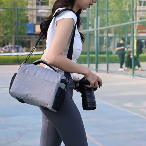 E-WOITD Không thấm nước DSLR máy ảnh Túi vai crossbody túi cho Sony Nikon Canon Panasonic ống kính Túi Túi xách tay nhiếp ảnh gia ảnh Túi