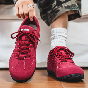 Fashionable Mens Flat Bottom Sports Running Shoes Autumn New Style Casual All-Match Trendy Shoes Breathable Comfortable Mesh Inner