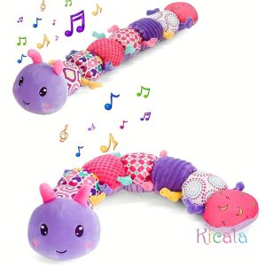 Musical Caterpillar Sensory ของเล่นของเล่นเด็กแรกเกิดดนตรีของเล่นเด็ก Plush Multi-Sensory Texture ทารกแรกเกิดเด็กชายและเด็กหญิง