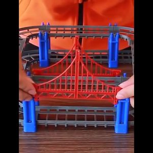 REDFIRE TOYS MAINAN EDUKASI DIY (ISI 82) RAPID TRACK SPEED CORNERING RAIL CAR JALUR + MOBIL JEEP 1503