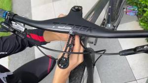 TOSEEK | Carbon Bike Computer Mount Holder UD Texture For Wahoo Garmin Giant Bryton With Light & Camera Bracket