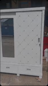 lemari sleding kancing 2 pintu jumbo / lemari minimalis / lemari jumbo murah