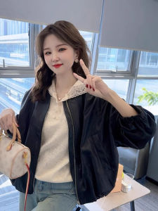 Áo Khoác Da Nữ Phong Cách Hàn Quốc Thời Trang Đa Năng Mùa Xuân 2025 Áo Khoác Bóng Chày Ngắn Thường Ngày Dáng Rộng