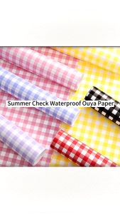 20 Sheets | Premium Checkered Wrapping Paper for Flowers Perfect for Trendy Bouquets Waterproof