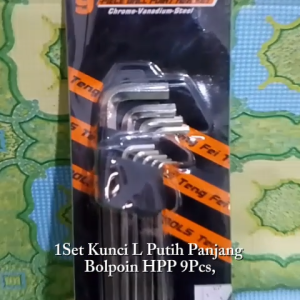 1SET Kunci L Panjang Merk Bolpoint HPP 9PCS