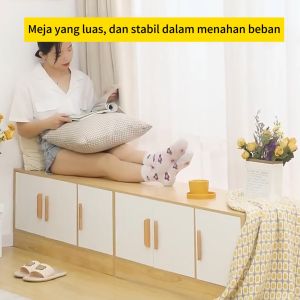 Lemari Kayu Penyimpanan 3 Pintu Lemari Loker Penyimpanan Lemari Penyimpanan Berbagai Macam Barang