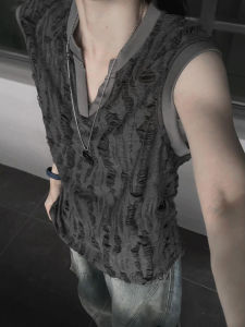 ZHUOCAN | Ice-silk Coolness Summer Outdoor Wear V-Neck Sleeveless Tank for Men