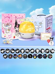 Sanrio Hello Kitty Crystal Ball Music Box Girls Princess Children Birthday Gift Starry Sky Projection Light Musical Toy for Kids