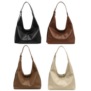 2ชิ้นกระเป๋าสะพายข้างหนัง PU ผู้หญิงสายรัดปรับระดับได้กระเป๋าถือกระเป๋าโท้ทใบใหม่กระเป๋าโฮโบลื่นกระเป๋าเดินทางเดินทาง