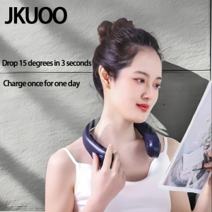 Portable Neck Fan 360 °   Cooling Bladeless Personal Fan |   No Hair Twisting 4000mAh USB Rechargeable Wearable Fan