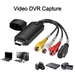 USB Video Capture Card Easy Cap VHS VCR Mini DV Hi8 DVD to Digital Converter RCA/S-video to USB 2.0 Audio Video Record Capture