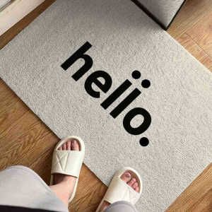 Simple Entrance Door Mat Customizable Anti-Slip Mud Removal Treadmill Wear-Resistant Silk Circle Floor Mat Home Use