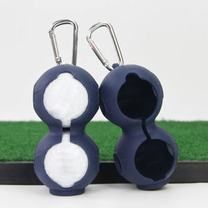 1 Chiếc Silicone Đựng Bóng Golf Di Động 2 Bóng Tàu Sân Bay Có Khóa Bảo Vệ Cho Golf Bóng Chày Túi Dây Chất Liệu Nylon