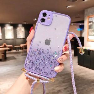0500 VVVcase Slingcase Aero glitter iphone 11 11Pro Max 12 PRO MAX 13 13PRO 13MINI 13PROMAX lanyard glitter tali selempang warna candy pelindung kamera