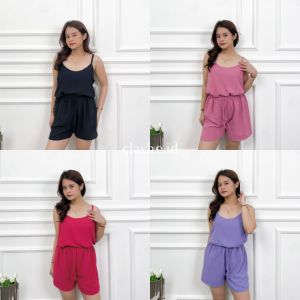 Kyla Set Setelan Wanita Atasan Tanktop Dan Celana Pendek Crinkle Airflow Korean Style Kekinian Terbaru Ootd by Clashe
