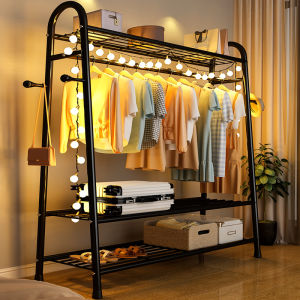 BMAZR Giá Phơi Quần Áo khung thép chắc Có bánh xe để Giá phơi từ sàn đến trần nhà phòng ngủ móc treo ban công trong