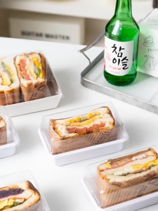 10 Pcs Mika Dessert Premium Mika Tray Sandwich Box Kotak Mika Roti Cake Dessert Box | Mika Kue Premium | Mika Sandwich Dessert