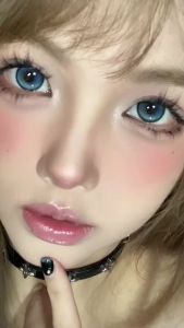 BUBBLE Color Contact Lenses: Best-Selling Blue-Gray Big Eye 14.5mm Yearly Use