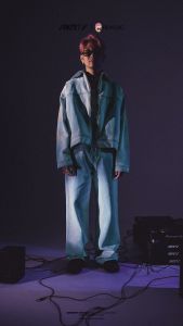 Denimitup Zip Jacket - Ice White in Blues x Roycdc - Jaket Pria