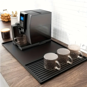Silicone Coffee Mats with Raised Edges Suitable for Countertops Bar Accessories Coffee Machine Mats Espresso Machines and B