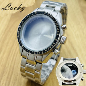 39.7mm Mens Watches Gold Bezel Speedmaster Case Suitable For Omga VK64 VK63 Quartz Movement Parts Accessories Suitable
