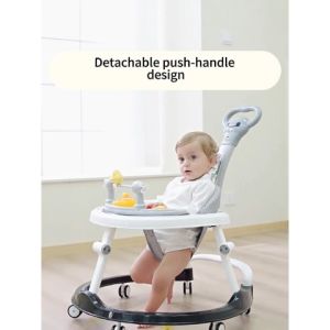Baby Walker For Baby Boy With Music And Foot Pad Foldable Walker For Baby Boy Girl