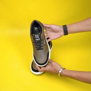 NAZREAL FOOTWEAR - Sepatu Sneakers Casual Anak Terbaru / Sepatu Sekolah Anak Victor Brown Wood