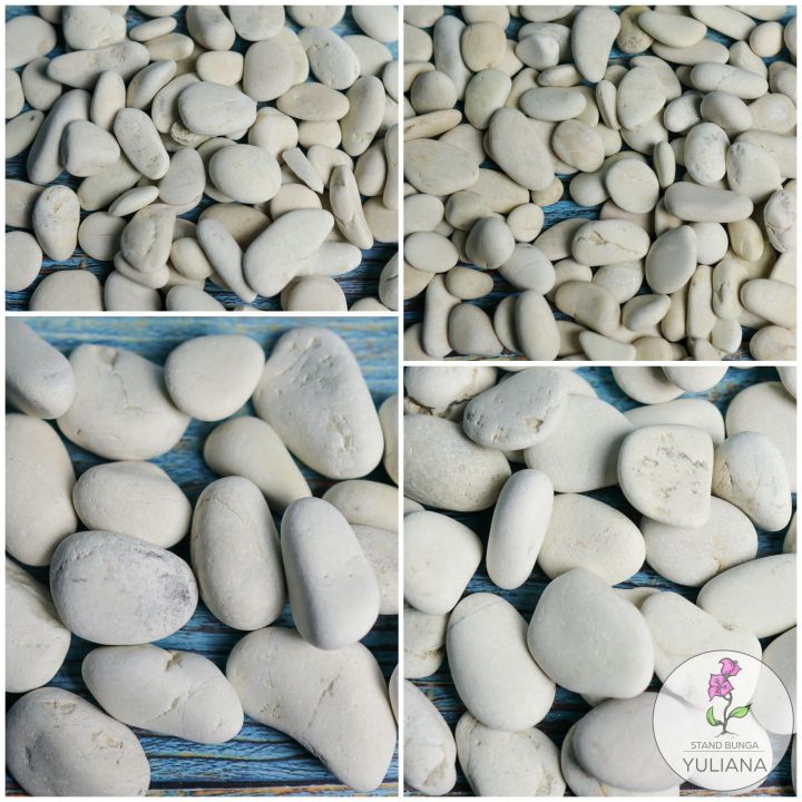 Batu koral putih | Batu WPK 1Kg | Batu alam putih | Batu Refleksi