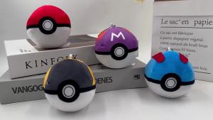 Bandai | Móc Khóa Pokemon Master Ball 8cm Đồ Chơi Nhồi Bông Mặt Dây Chuyền Màu Đỏ Xanh Tím Đen Quả Cầu Cao Cấp Trang Trí Ba Lô Đạo Cụ Cosplay