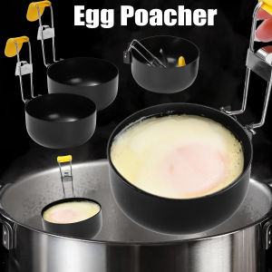 Foldable Space Saving Pot Edge Egg Boiler Collapsible Hanging Ear Type Non Stick Anti Scalding Round Mini Pot