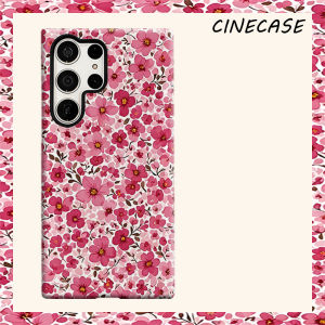 Pink Blossom Floral For Samsung Galaxy S26 S25 S24 A56 A36 Dual Layer Luxury Fashion Full Lens Protective Case