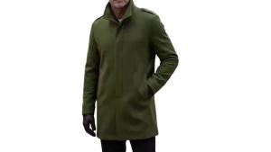 British Jackets Man Long Outerwears Coat Lapel Trench Solid With Mans Clothing And Wool Blends Mens Jackets Coat