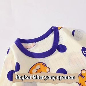 SETELAN PIYAMA BAJU TIDUR ANAK LAKI PEREMPUAN MOTIF LEMBUT IMPORT