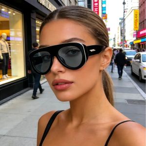 Luxury Punk Eyepieces Sunglasses Women Luxury Brand Designer Men Aviation Shades UV400 Bold Frame Quality Vintage Eyewear