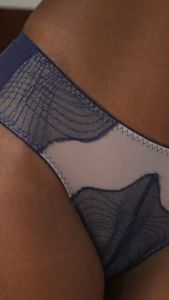 XIXILI CLARA CONCENTRIC LACE PANELED BOYLEG PANTY