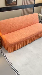 Alice new All inclusive sofa bed cover with skirt hem no armrests foldable elastic sofa bed cover