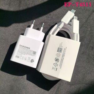 Samsung | EP-T4511 Samsung 45W USB C Charger Super Fast Charge EU Adapter 1/1.8M Type C Cable For Galaxy S26 S25 S24 S23 S22 Ultra FE A55