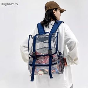 Jiaxun | Transparent PVC Water Resistant Backpack for High School Students and Sports